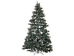 Artificial Christmas Tree Green Pvc Metal Base 240 Cm Traditional Style Festive Decor Beliani