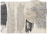 Shaggy Area Rug 160 X 230 Cm Abstract High-pile Machine-tufted Rectangular Carpet Beliani