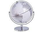 Decorative Globe Silver 22 Cm Modern Traditional Beliani