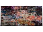 Area Rug Carpet Multicolour Polyester Fabric Floral Paisley Abstract Pattern Rubber Coated Bottom 80 X 150 Cm Beliani