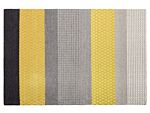 Area Rug 140 X 200 Cm Multicolour Wool Bedroom Beliani