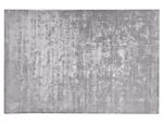 Rug Light Grey Viscose 200 X 300 Cm Hand Tufted Low Pile Modern Beliani