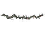 Christmas Garland Green Synthetic Material Artificial 270 Cm Pre Lit With Led Lights Seasonal Decor Winter Holiday Greenery Beliani