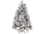 Christmas Tree Green With White Fake Snow Synthetic Material 180 Cm Artificial Plant Home Decor Beliani