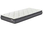 Memory Foam Mattress White Eu Single Size 3ft 90 X 200 Cm Bamboo Cover Medium Firm Beliani