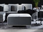 Ottoman Light Grey Velvet Footstool Rectangular Modern Glamour Beliani