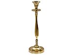 Set Of 2 Candlesticks Gold Metal Glossy Metallic Glamour Taper Candleholders Beliani