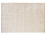 Area Rug Light Beige Viscose 140 X 200 Cm Tufted Low Pile Modern Beliani