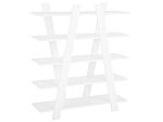 Bookcase White 116 X 100 Cm 5 Shelves Scandinavian Beliani