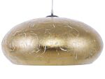 Pendant Lamp Gold Metal Vintage Ceiling Light Beliani