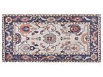 Area Rug Multicolour Cotton Polyester 80 X 150 Cm Oriental Pattern Distressed Vintage Home Decor Beliani