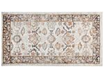 Area Rug Beige 80 X 150 Cm Oriental Distressed Living Room Bedroom Beliani