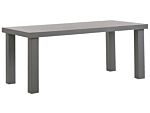 Garden Dining Table Grey Concrete 180 X 90 Cm 6 Seater Water Resistant Beliani