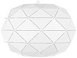 Pendant Lamp White Metal Elements Globe Shape 1-light Modern Beliani