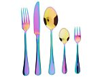 Cutlery Set Multicolour Stainless Steel 30 Pieces For 6 People Knife Spoon Fork Teaspoon Cake Fork Modern Design Beliani