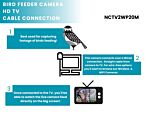 Green Feathers Bird Feeder Camera Hd Deluxe Bundle Tv Cable Connection