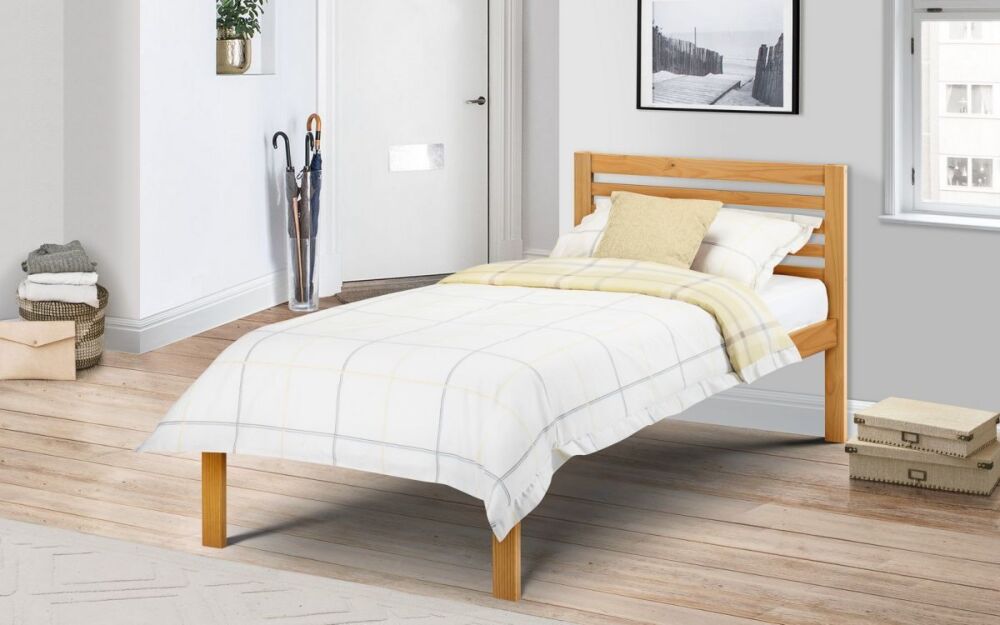 Slocum Bed Antique Pine 90cm