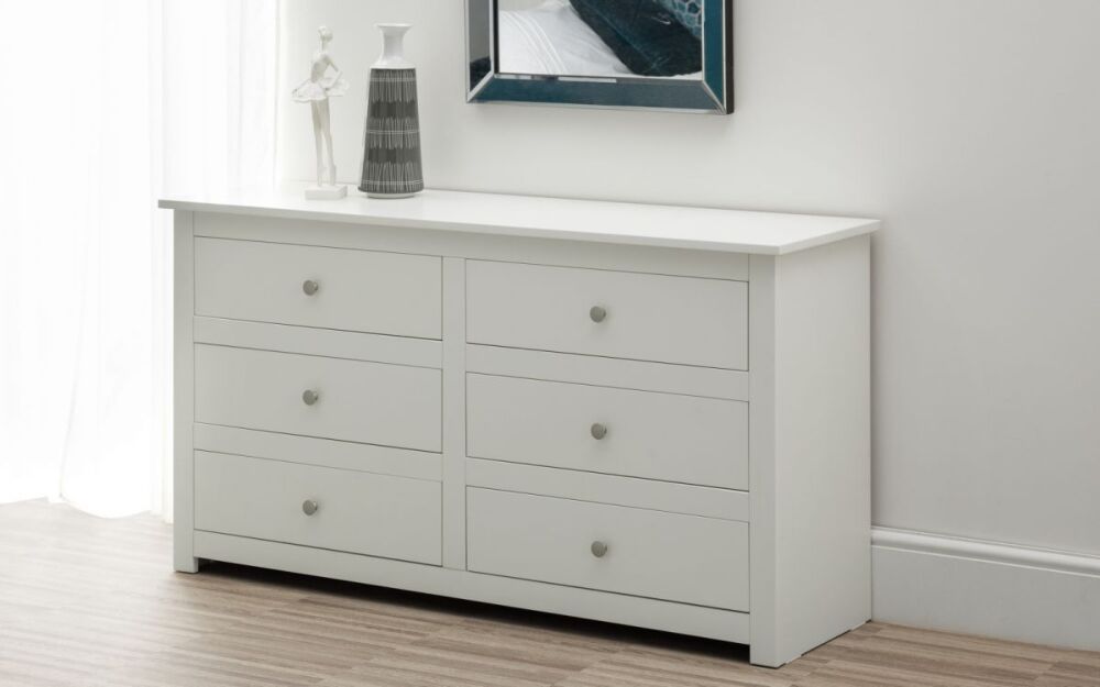 Radley 6 Drawer Chest - Surf White