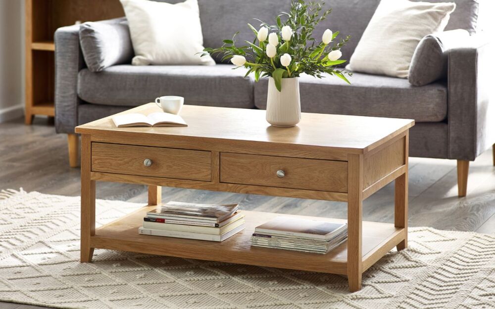 Mallory Coffee Table With 2 Drawers – Fsc Mix (int-coc-002320)