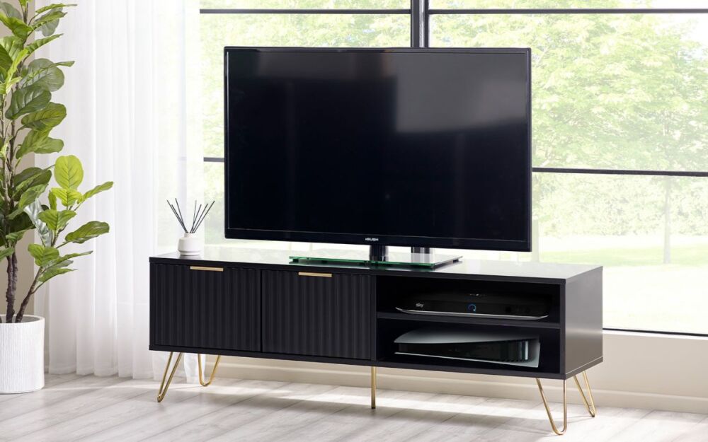 Murano Tv Unit - Matt Black