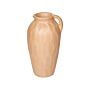 Decorative Vase Orange Terracotta 47 Cm Handmade