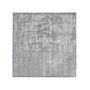 Rug Light Grey Viscose 200 X 200 Cm Hand Tufted Low Pile