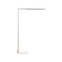 Floor Led Lamp Silver Aluminium 194 Cm Height Touch Switch Dimming Motion Sensor Modern Lighting