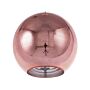 Pendant Lamp Copper Glass Round Globe Shape 1 Light