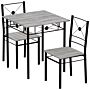 Roslyn 2 Seater Dining Set, Grey