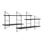 Belfast Wall Unit With 4 Shelves In Black