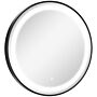 Kleankin Round Led Bathroom Mirror, Dimmable Lighted Wall-mounted Mirror With 3 Temperature Colours, Memory Function, Hardwired