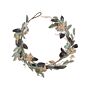 Artificial Christmas Garland Multicolour Synthetic Material 150 Cm With Ornaments Frosted