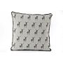 Grey Scatter Cushion With A Stag Print Design