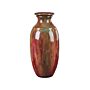 Decorative Vase Brown Abstract Pattern Terracotta Elegant