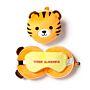 Tiger Relaxeazzz Plush Round Travel Pillow & Eye Mask Set