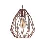 1-light Pendant Ceiling Lamp Cage Wire Shade Openwork