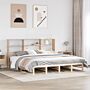 Vidaxl Bookcase Bed Without Mattress 180x200 Cm Super King Solid Wood