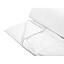 Duvet White Japara Cotton Cover Microfibre Filling Single Size 155 X 220 Cm All-season Quilted Machine Washable