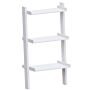 York 3 Tier Ladder Bookcase, White