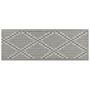 Outdoor Area Rug Grey 60 X 105 Cm Jacquard Woven Patio Terrace Indoor