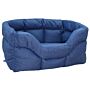 P&l Country Dog Heavy Duty Rectangular Waterproof Navy Blue Softee Beds Jumbo Internal L88cm X W72cm X H35cm