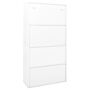 Vidaxl Office Cabinet With Sliding Door White 90x40x180 Cm Steel