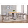 Butterfly Dining Set With 4 Chairs Oak & Grey