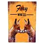 Metal Advertising Wall Sign - Foxy Wine Co Brewery