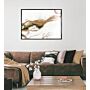 Cream & Mocha Abstract - Framed Canvas