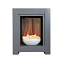 Adam Monet Fireplace Suite In Grey With Electric Fire, 23 Inch