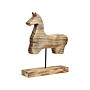 Decorative Figurine Light Paulownia Wood Stand Horse-shaped