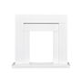 Adam Malmo Fireplace In White & Black/white, 39 Inch