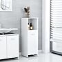 Vidaxl Bathroom Cabinet High Gloss White 30x30x95 Cm Engineered Wood