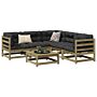 Vidaxl 6 Piece Garden Sofa Set Impregnated Wood Pine